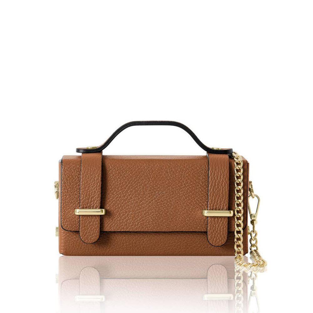 Mini Box Bag – Dark Tan