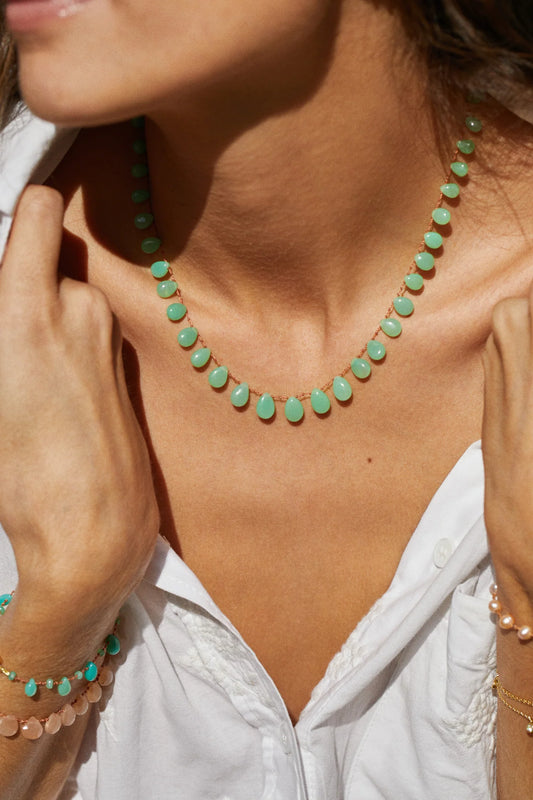 Evergreen Necklace - Chrysoprase