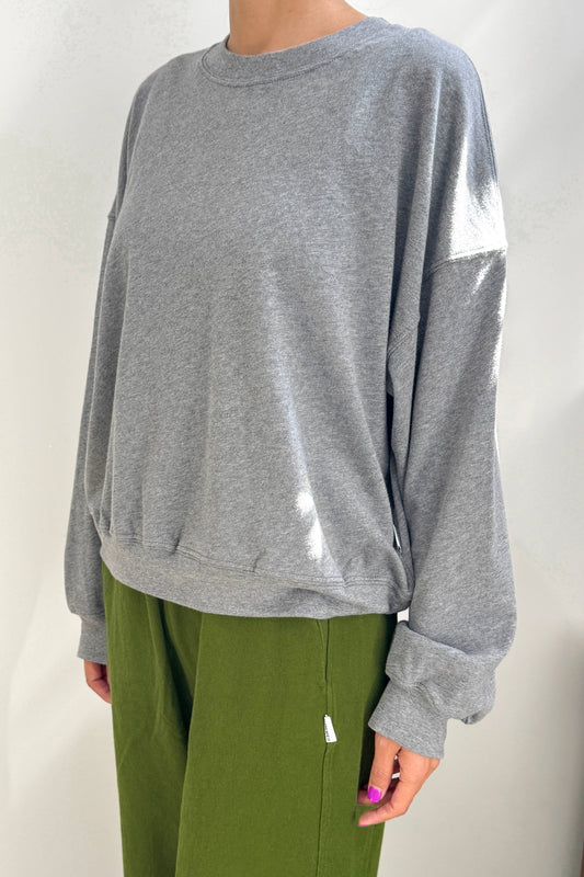 Cali Jersey Sweatshirt - Melange Grey