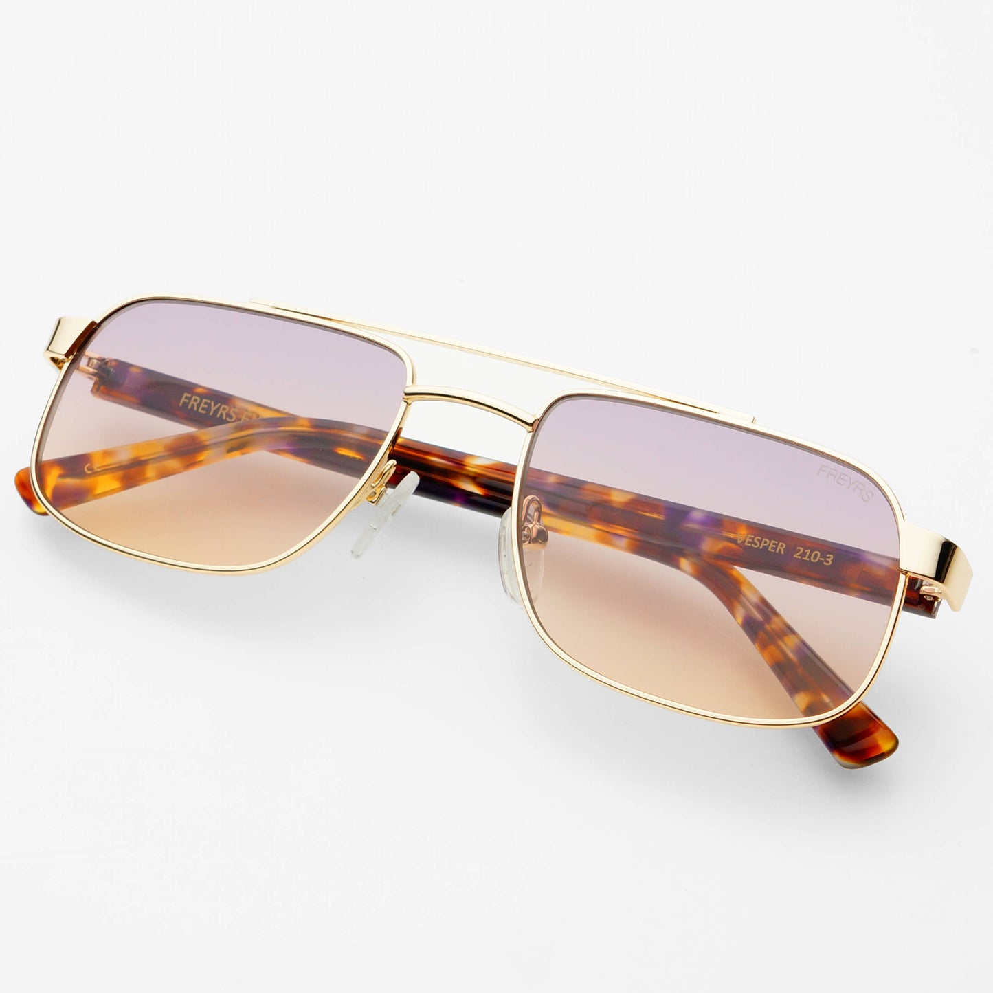 Vesper Unisex Aviator Sunglasses - Gold / Sunset