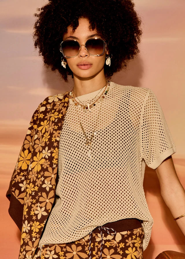 Knit Casey Tee - Natural