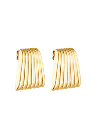 Caterpillar Earrings - Gold