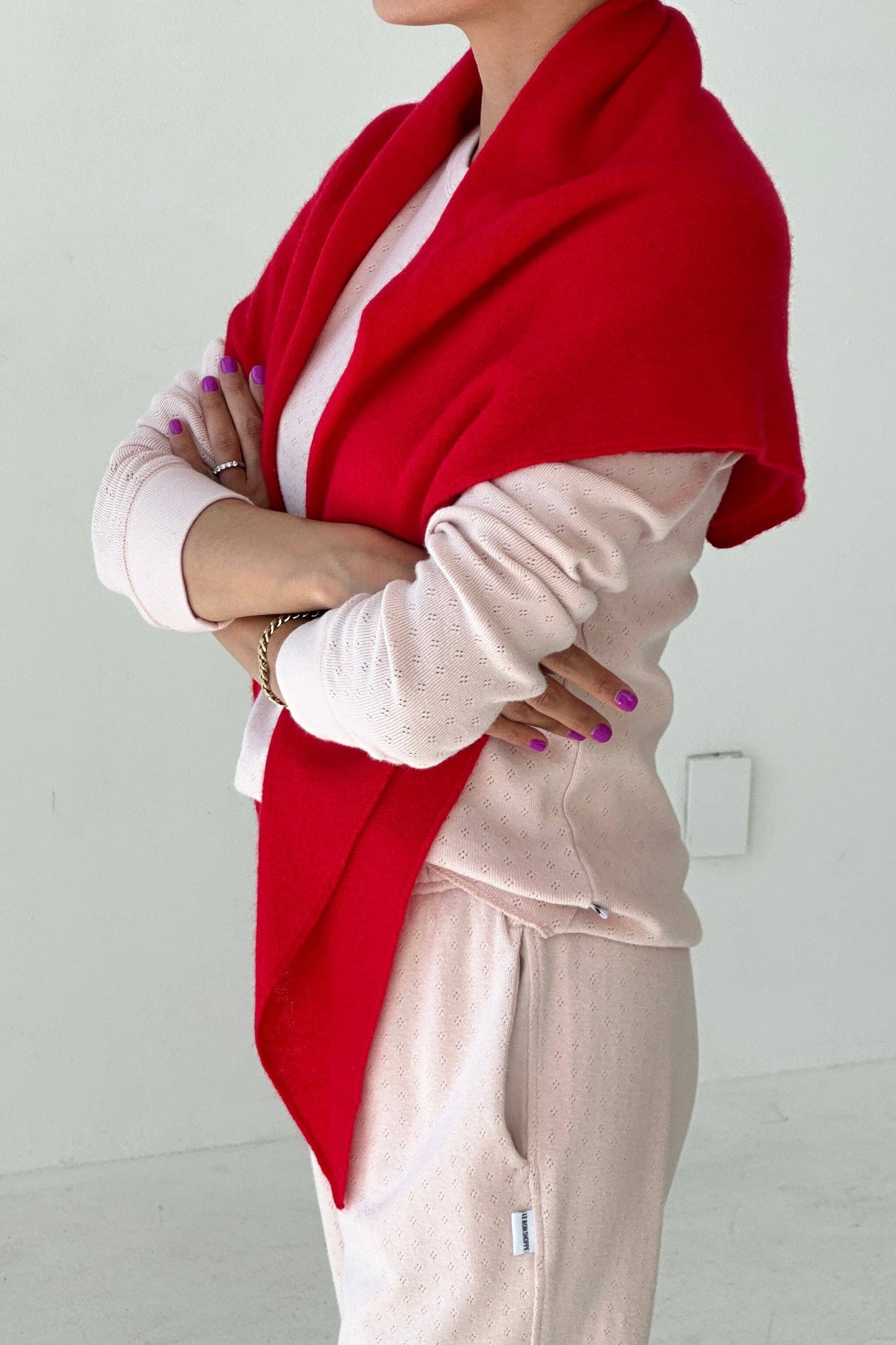 Cashmere Shawl: Red