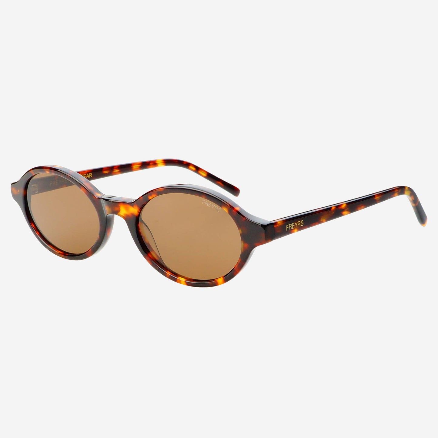 Zoe Acetate Round Sunglasses - Tortoise / Brown