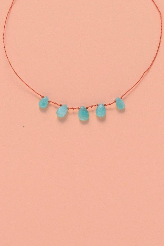 5 Drop Necklace · Amazonite