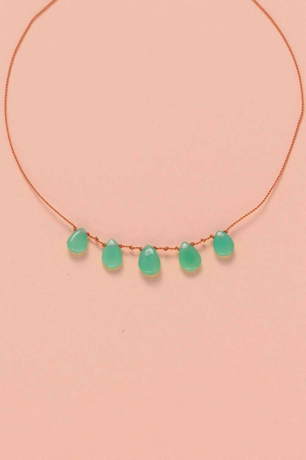 5 Drop Necklace · Chrysoprase