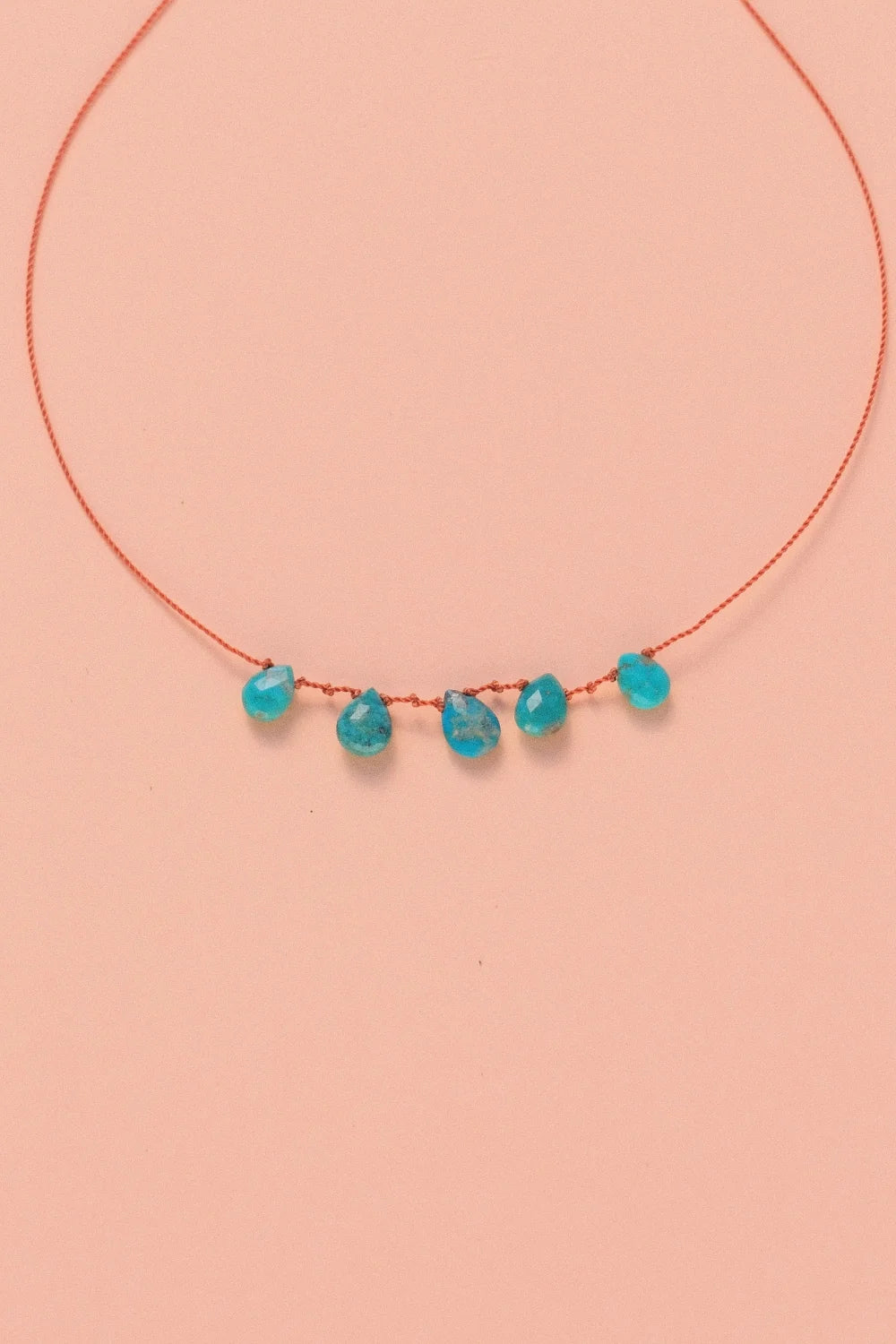 5 Drop Necklace · Turquoise