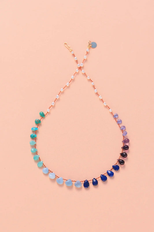 Deep Ocean Necklace Multi-stone