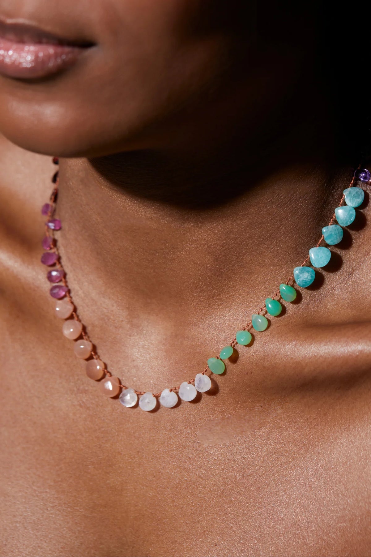 Rainbow Necklace - Multi-Stone