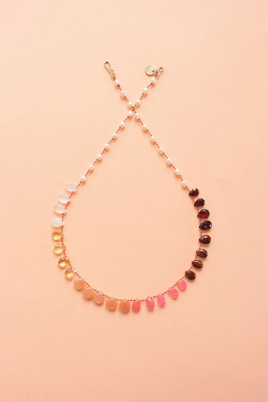 Sunset Necklace Multi-stone