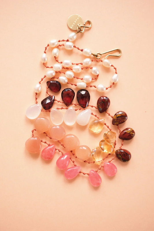 Sunset Necklace Multi-stone