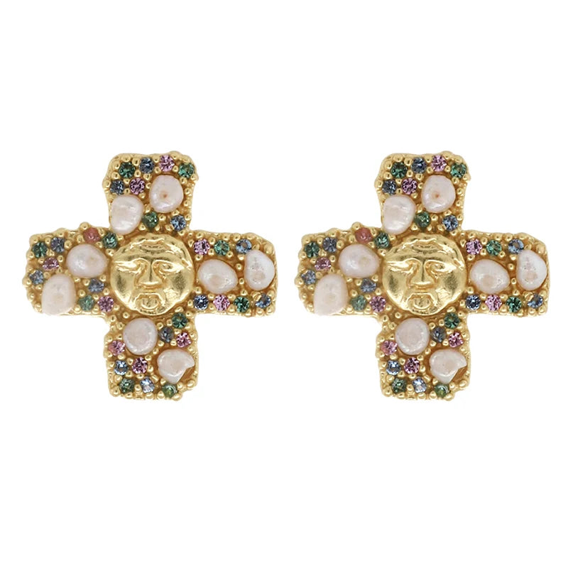 Gorgoneion Peace Earrings