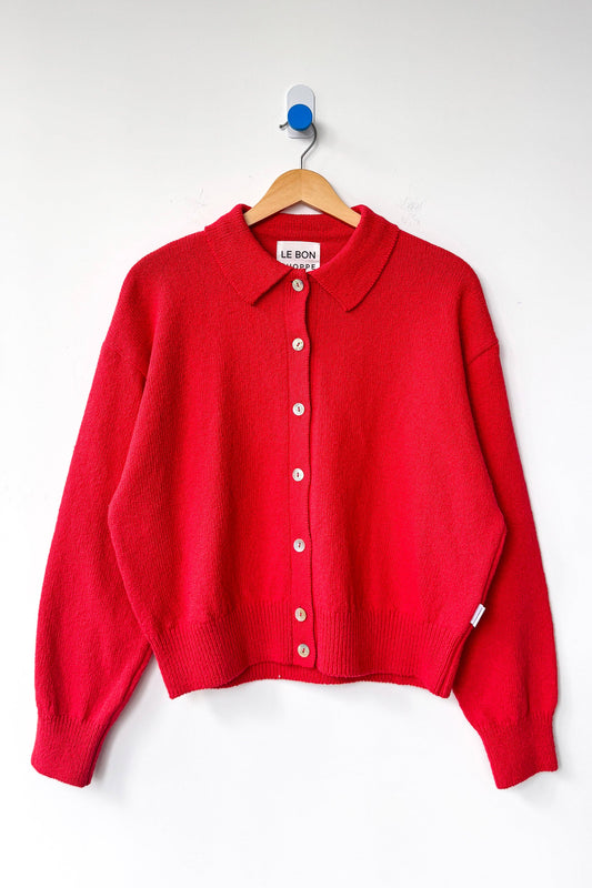 The Club Cardigan: Chili