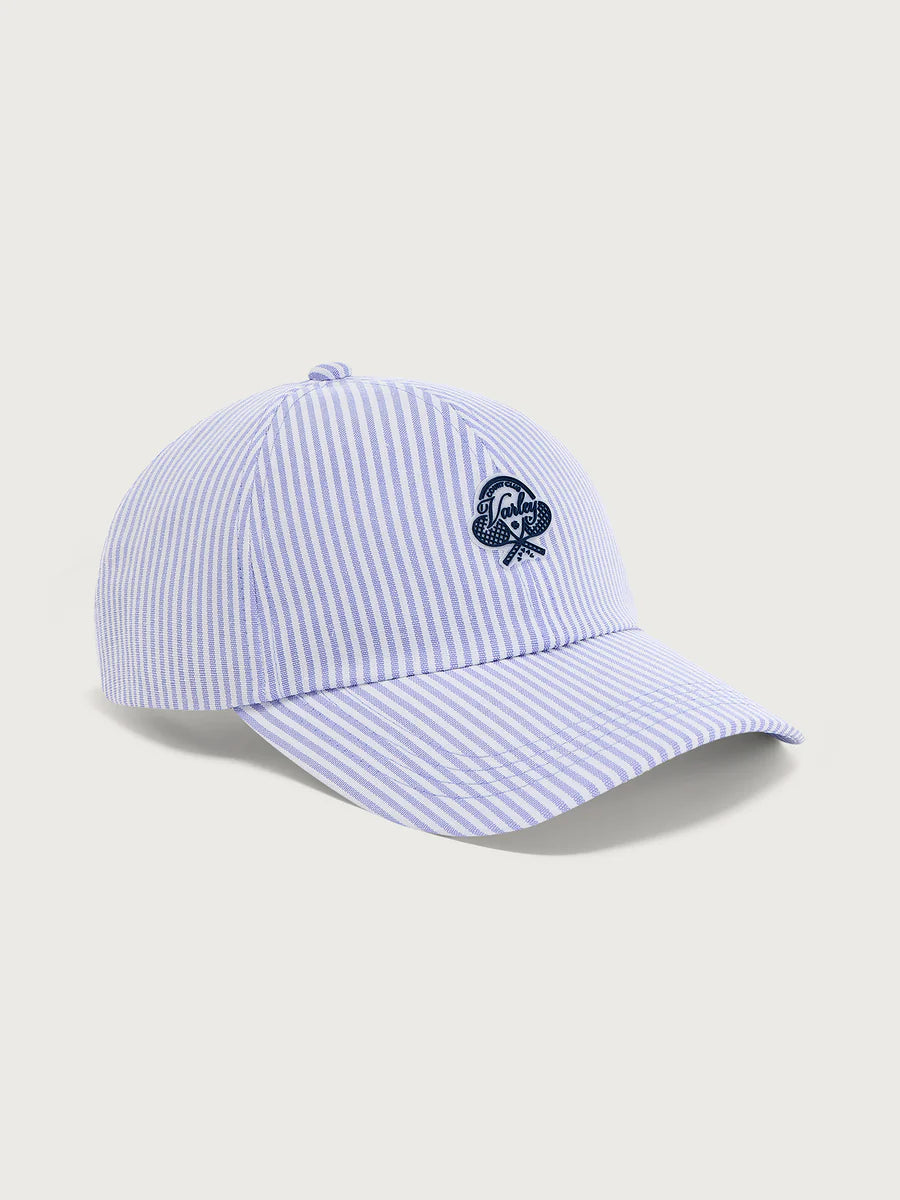 Antoine Club Cap - Xenon Blue Pinstripe