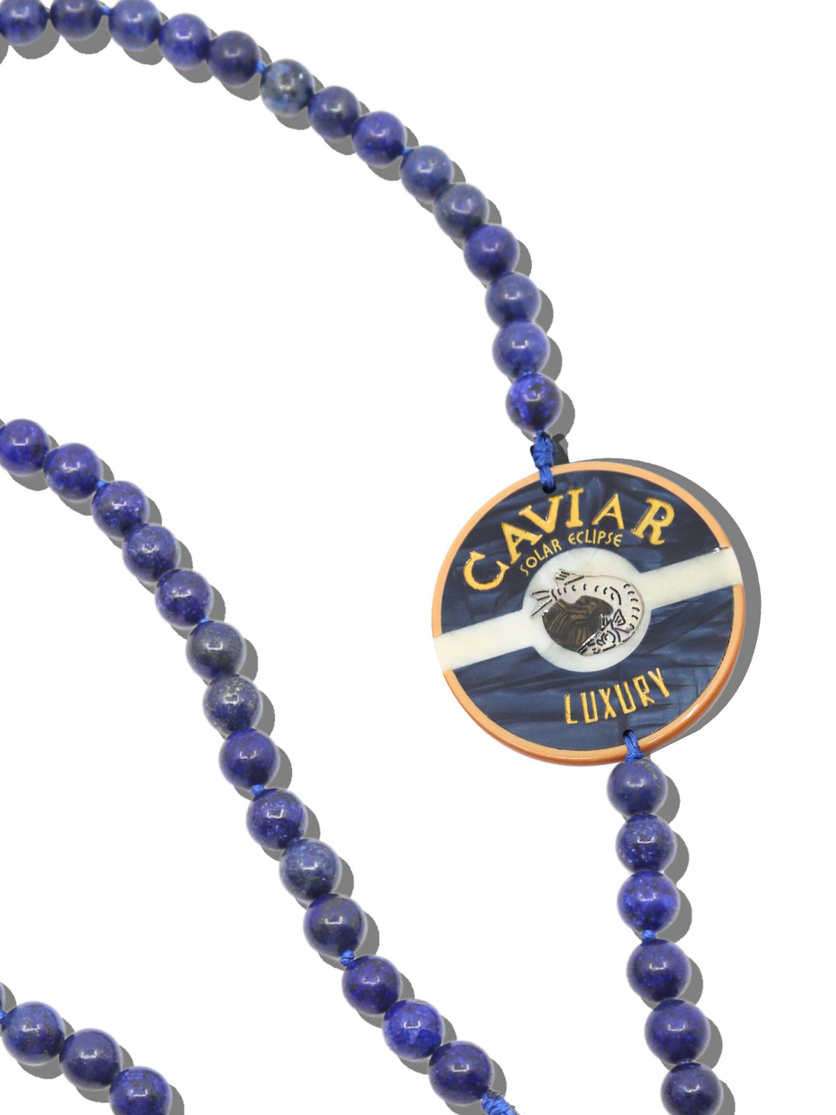 Hand-painted Caviar Crossbody Phone Chain