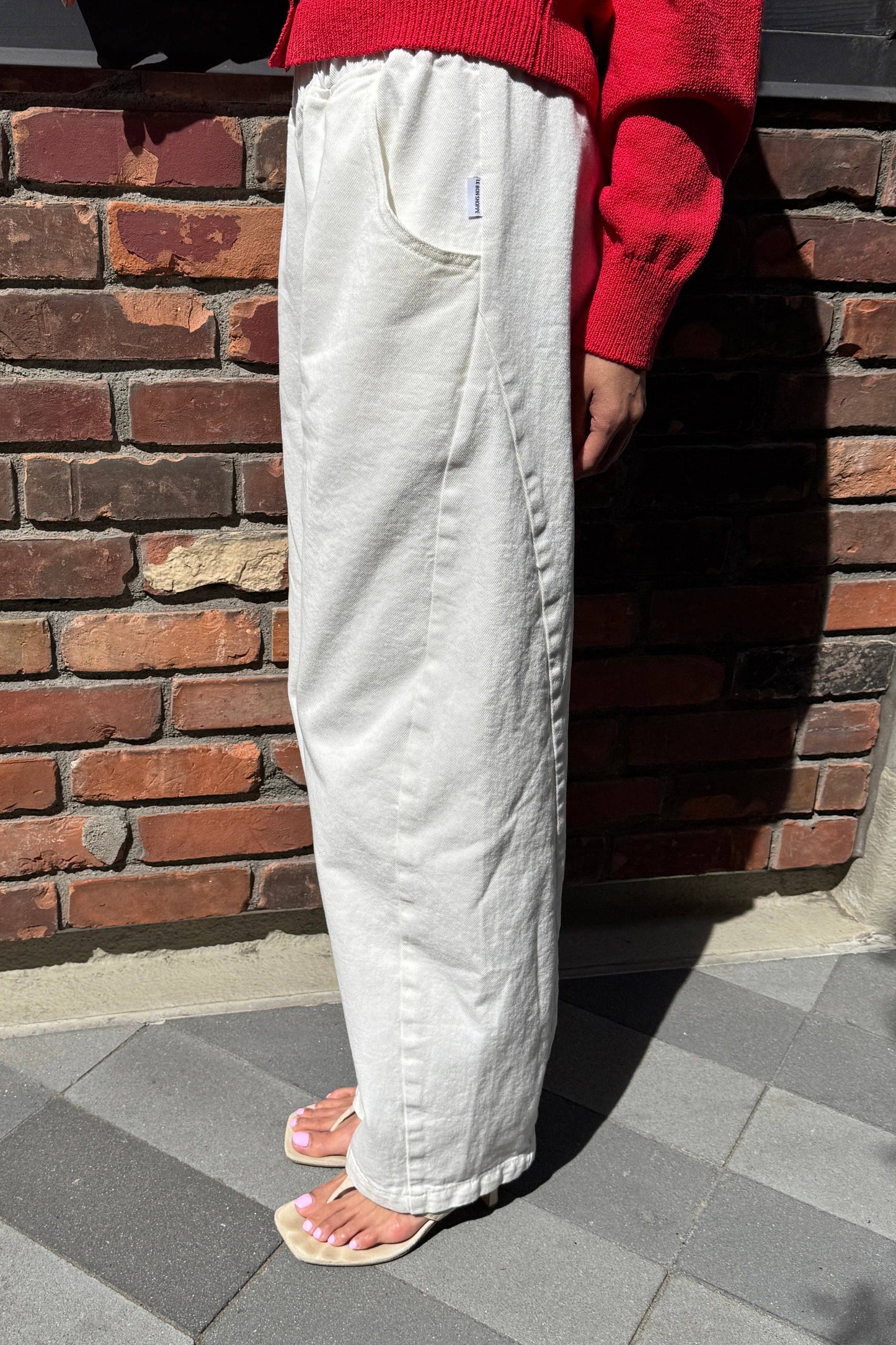 Long Arc Pants: Milk - for taller customers