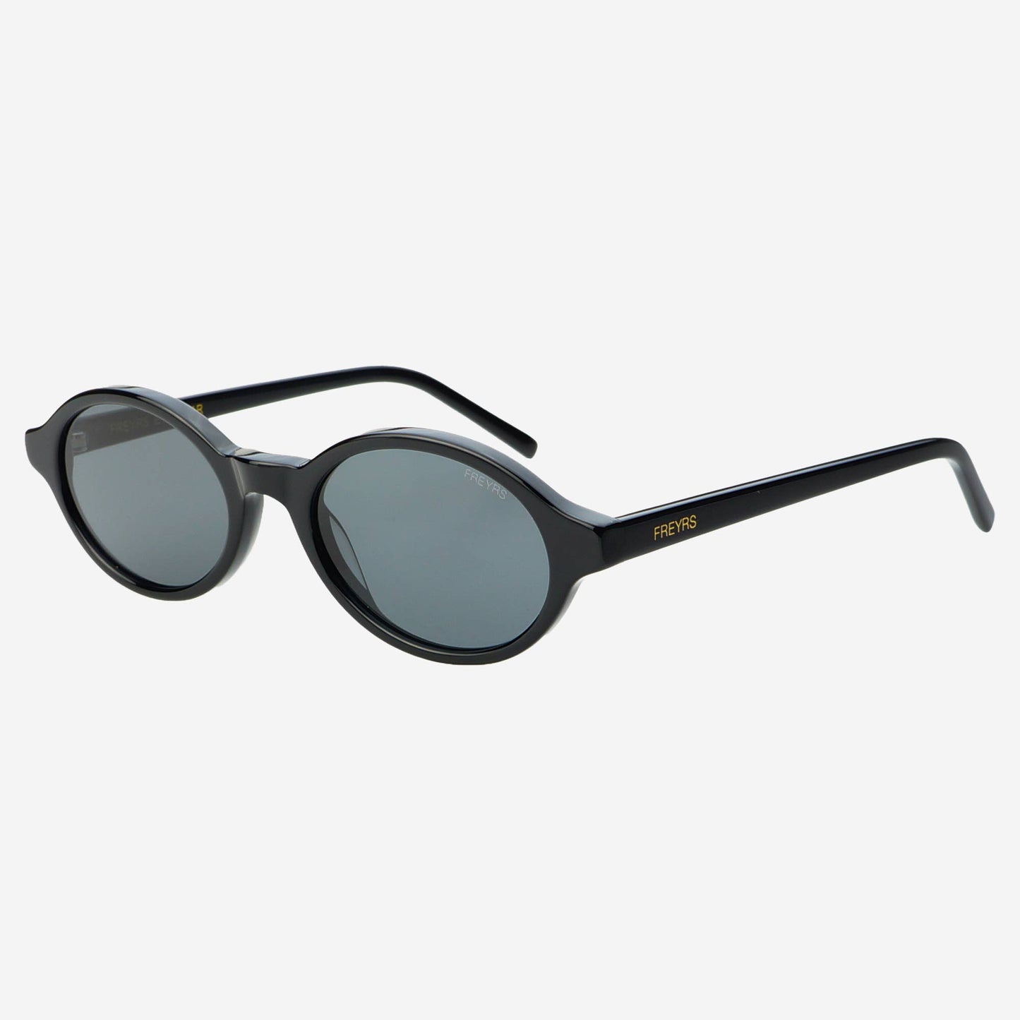 Zoe Acetate Round Womens Sunglasses - Black