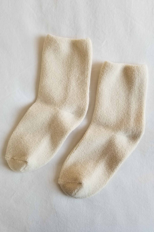 Cloud Socks: Ecru