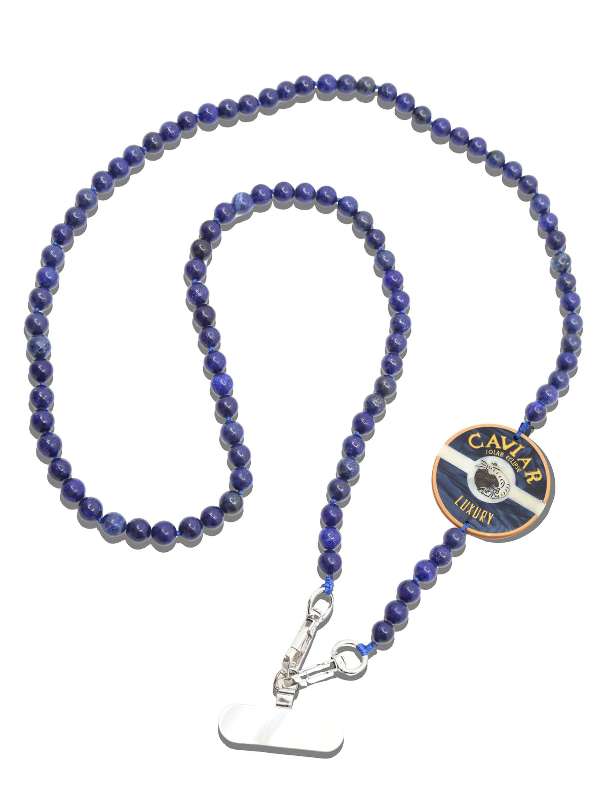 Hand-painted Caviar Crossbody Phone Chain