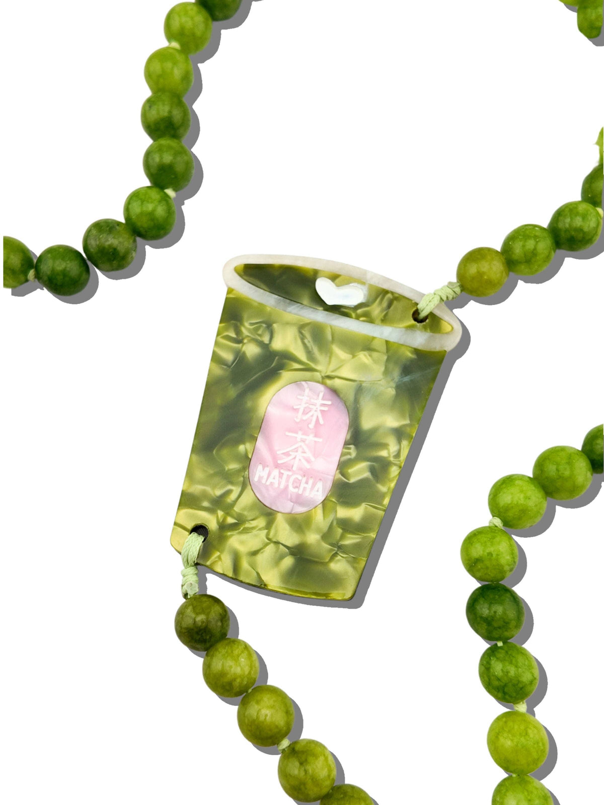 Hand-painted Matcha Crossbody Phone Chain