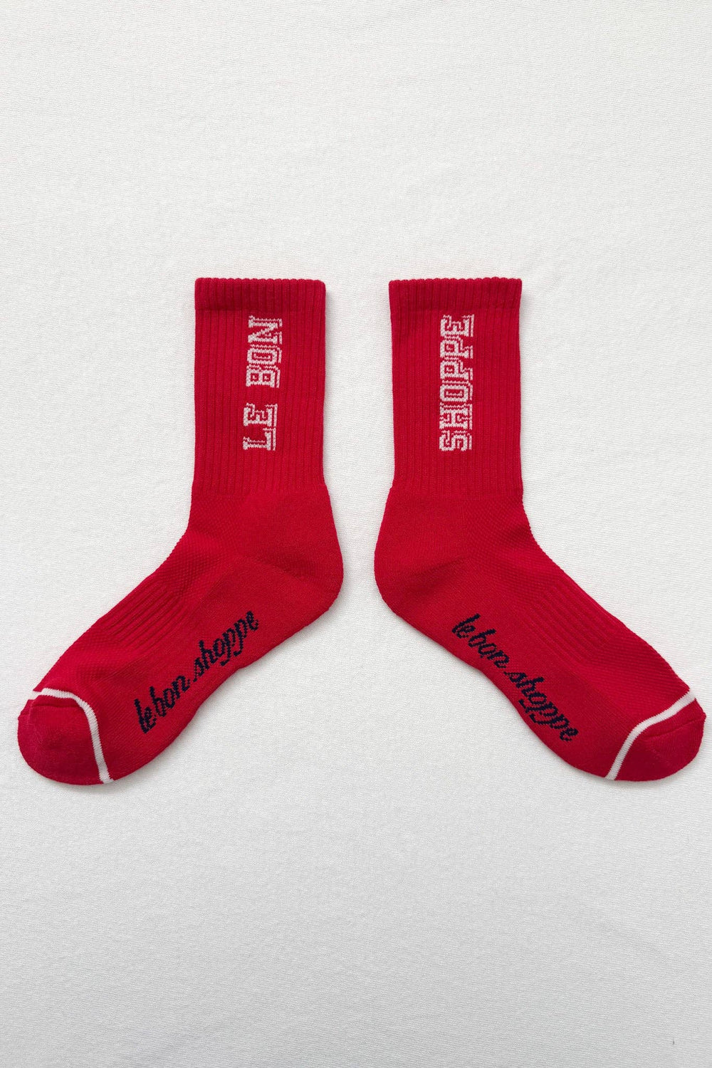 Preppy Socks: Red / Cream
