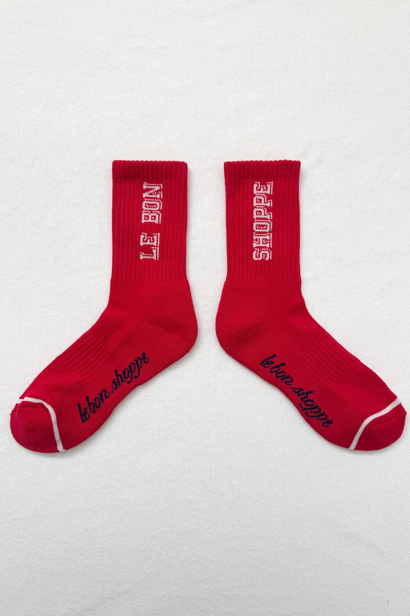 Preppy Socks: Red / Cream