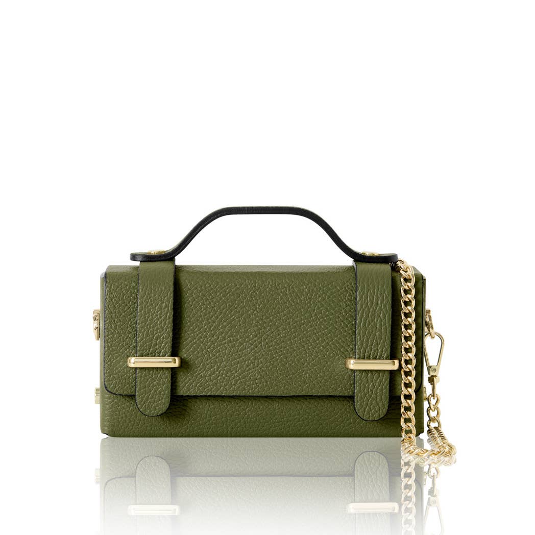 Mini Box Bag - Olive Green