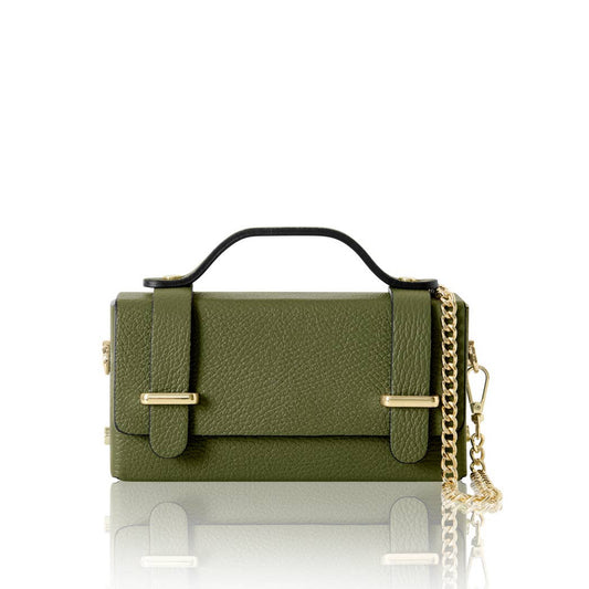 Mini Box Bag - Olive Green