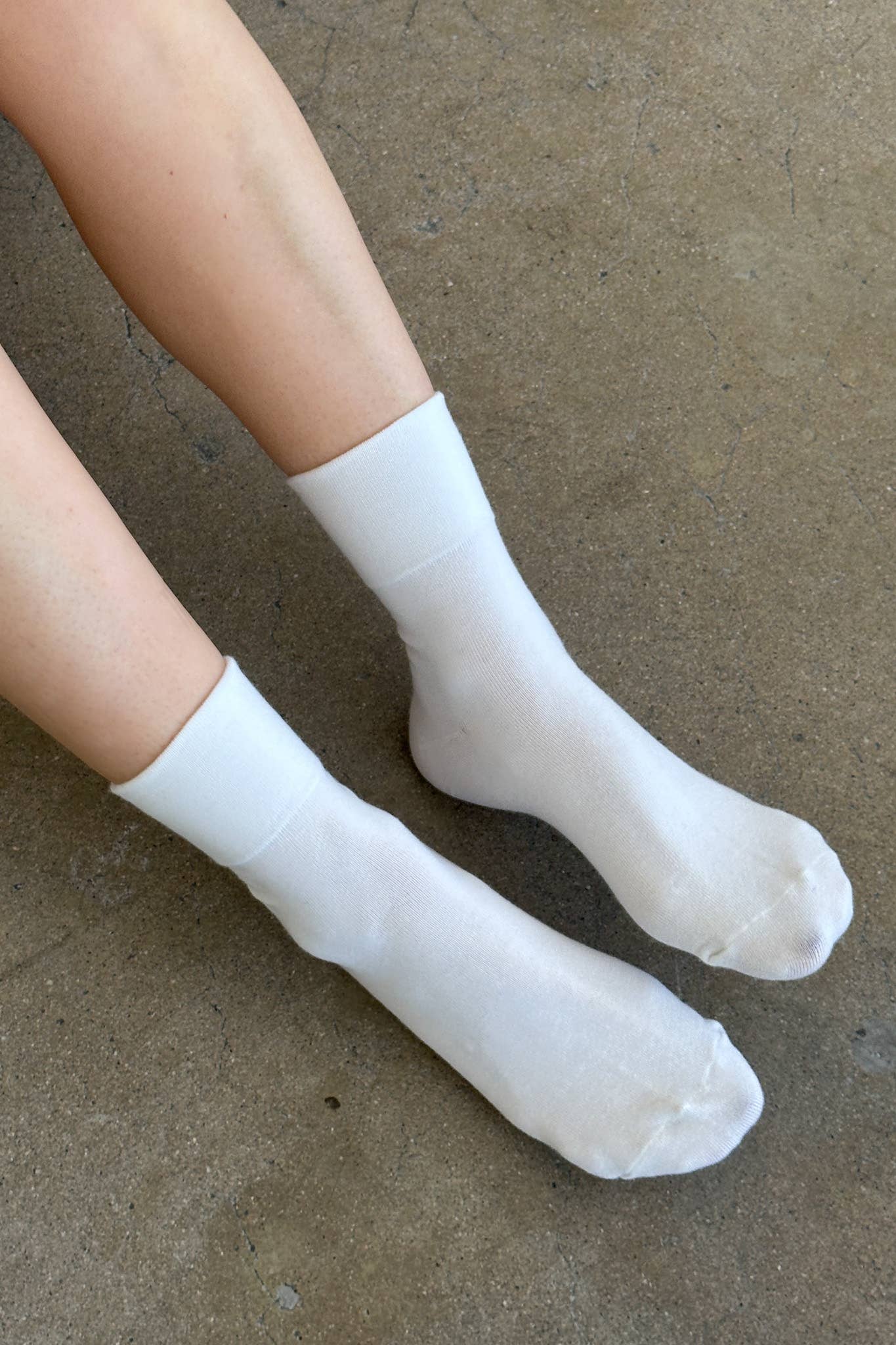 Sneaker Socks: Ht. Grey