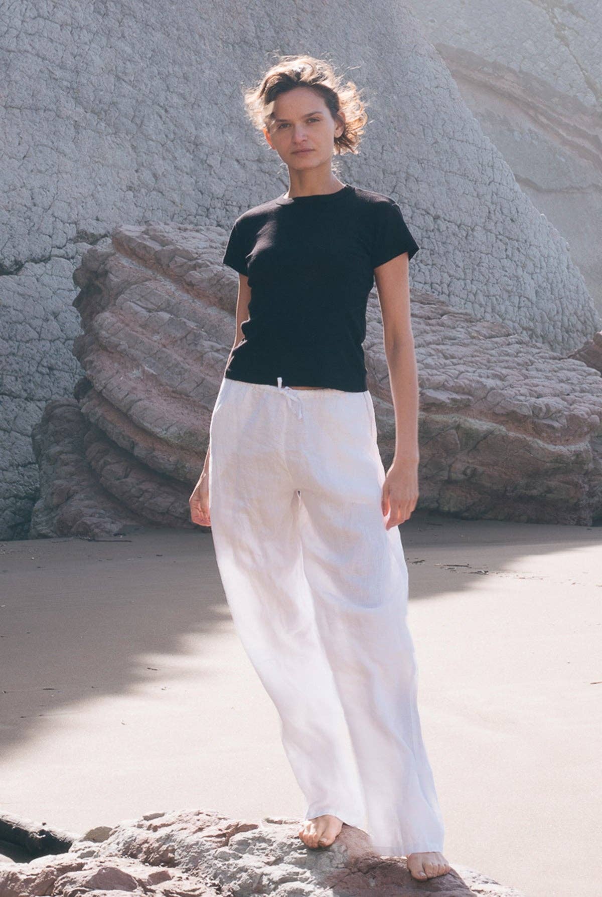 Vintage Slub Tee: White / M