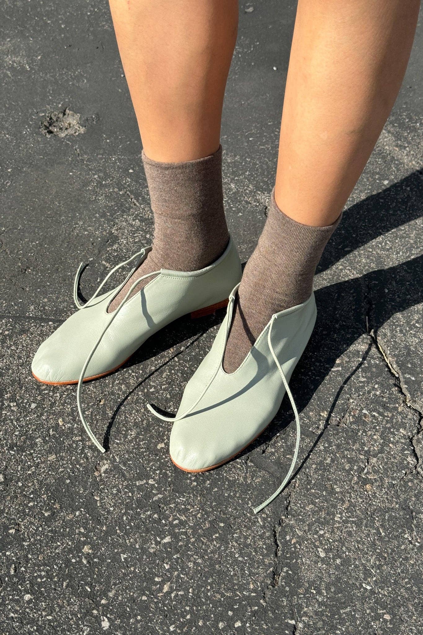 Sneaker Socks: Ht. Grey