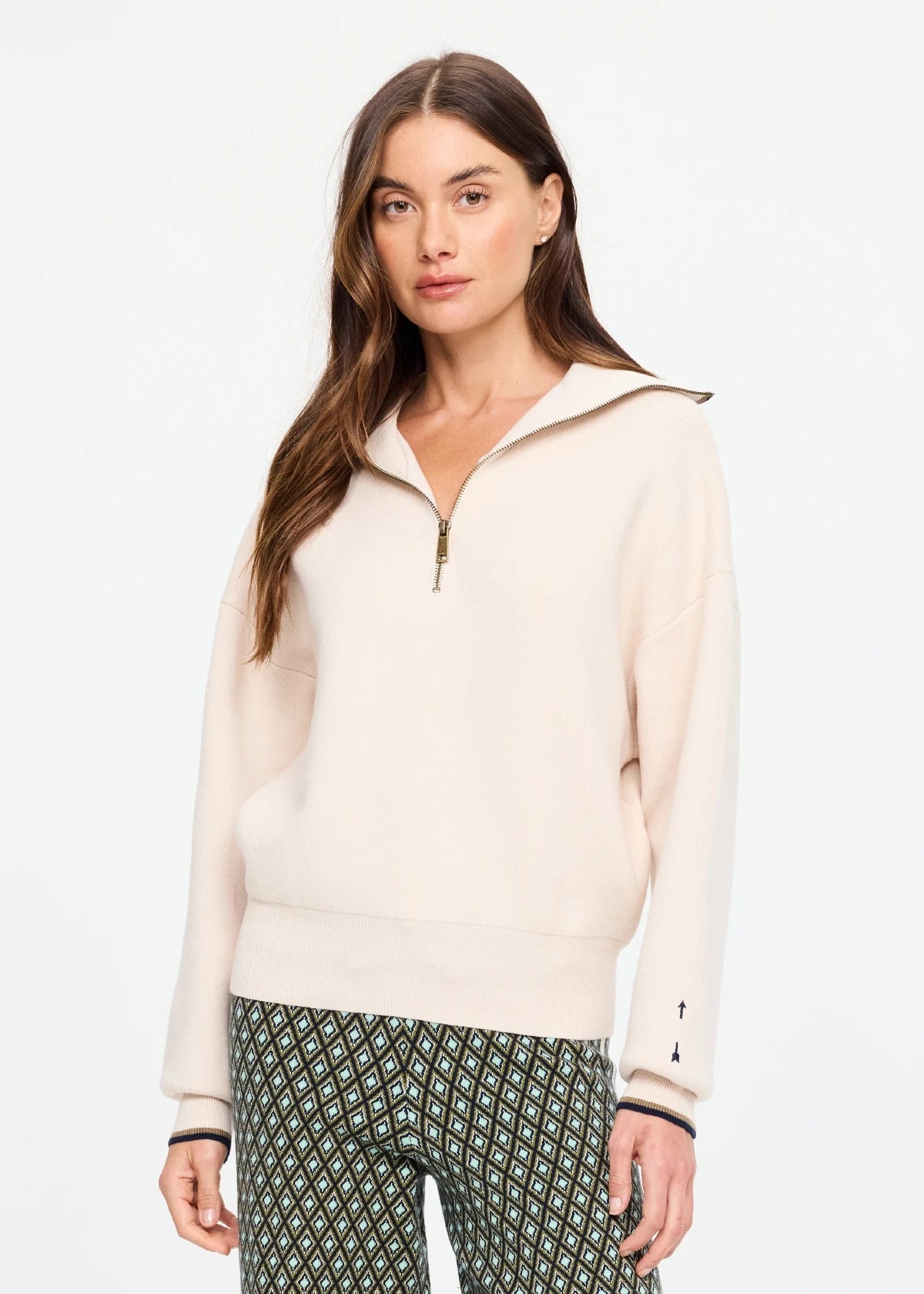 Kairo Half Zip Knit - Natural