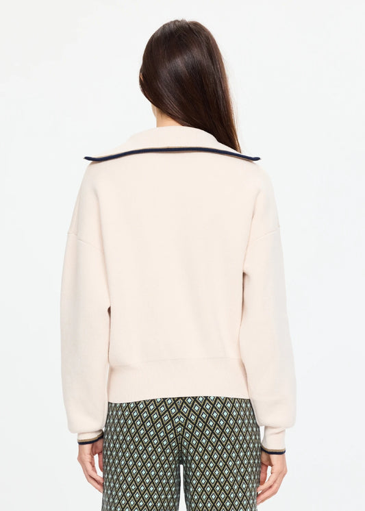 Kairo Half Zip Knit - Natural