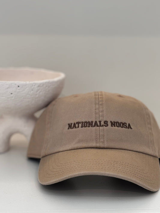 Nationals Noosa - Khaki/Dusty Brown Embroidery