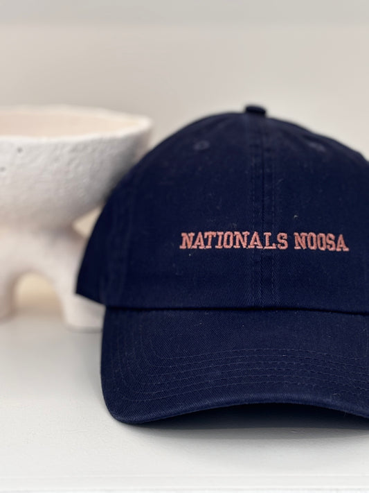 Nationals Noosa - Navy/Dusty Brown Embroidery