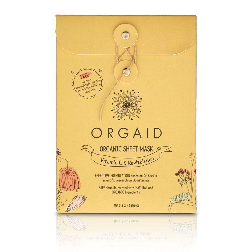 Organic Skin Care Orgaid Organic Sheet Mask Vitamin C Revitalizing 4 Pack 30041464406085 2000x