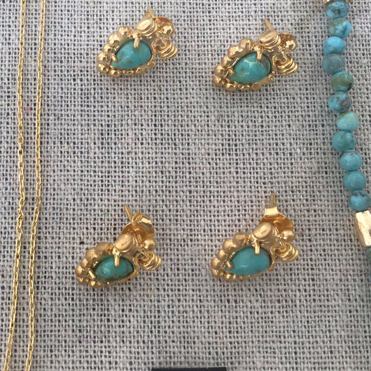 Vermeil Iranian Earrings