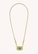 Light Turquoise Yucatan Necklace - Gold Plated