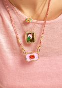 Pink Yucatan Necklace - Gold Plated