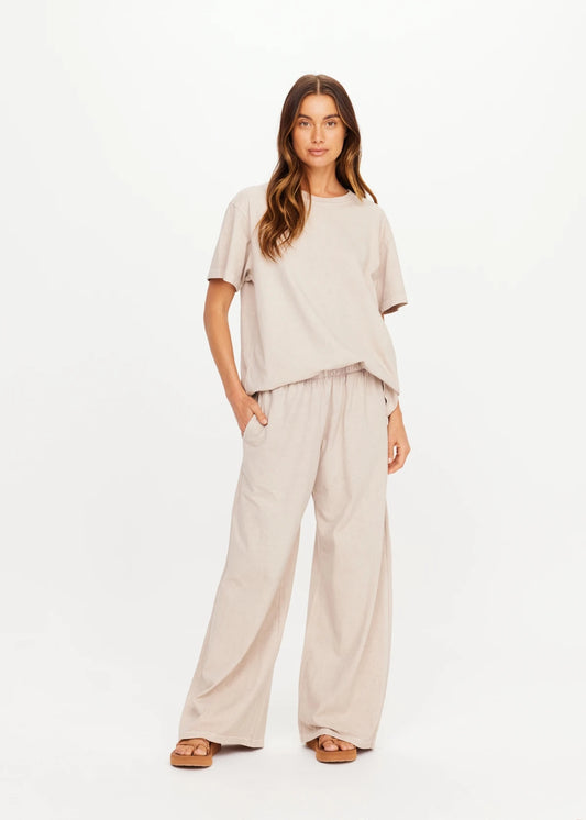 Soho Tokio Wide Leg Pant - Mushroom