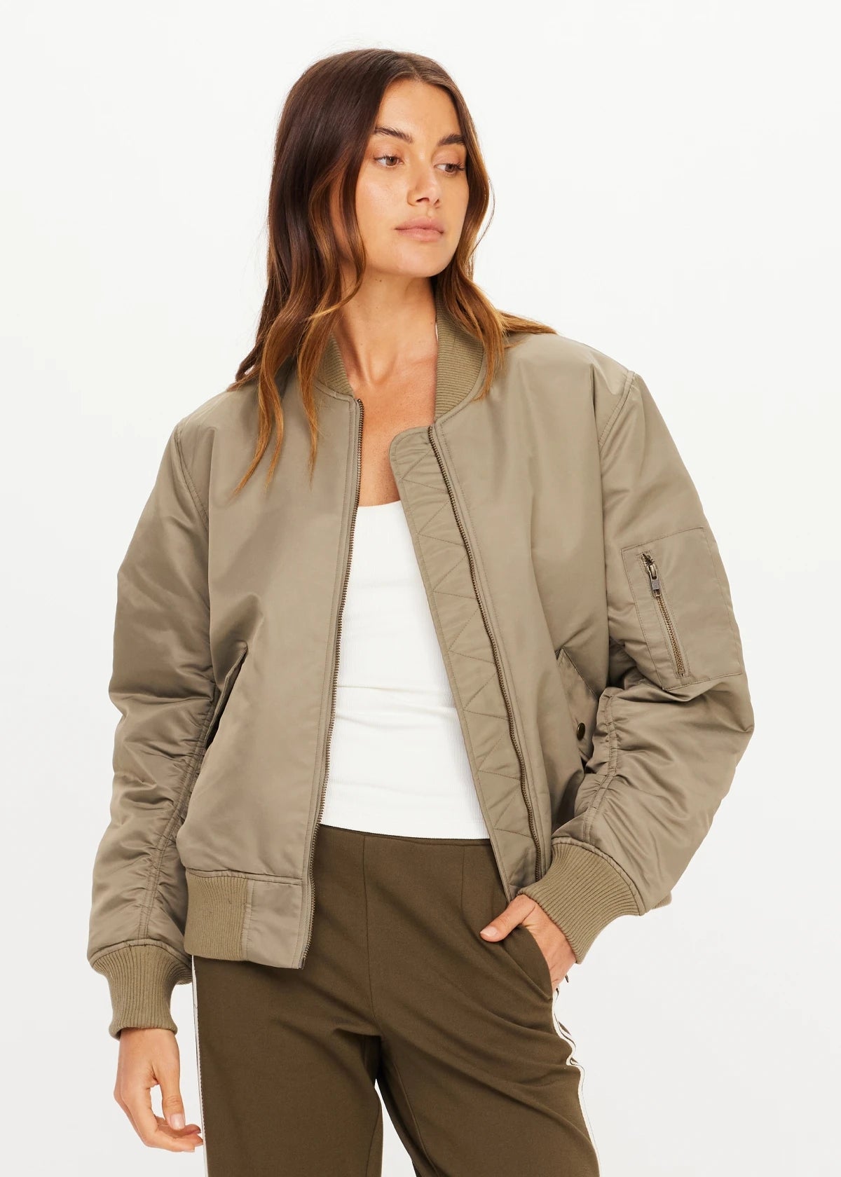 Tribute Bomber Jacket - Olive